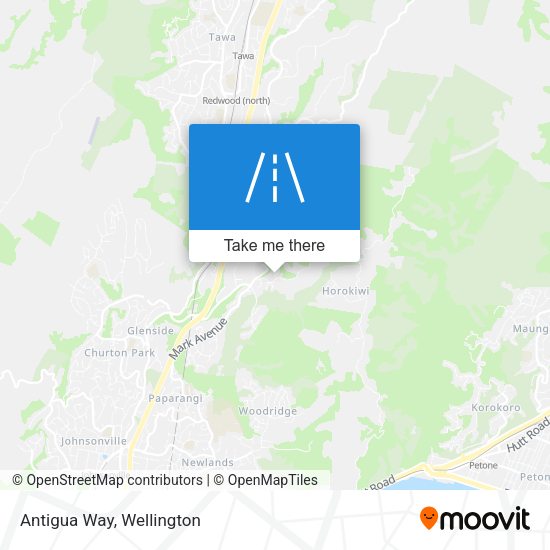 Antigua Way map