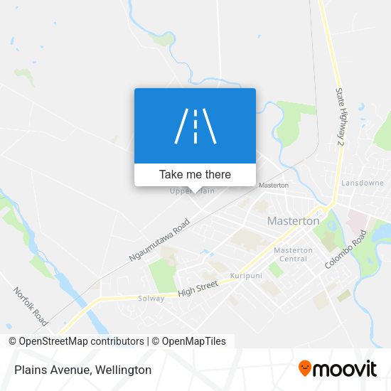 Plains Avenue map