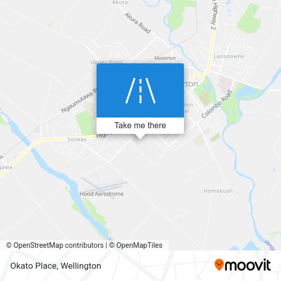 Okato Place map