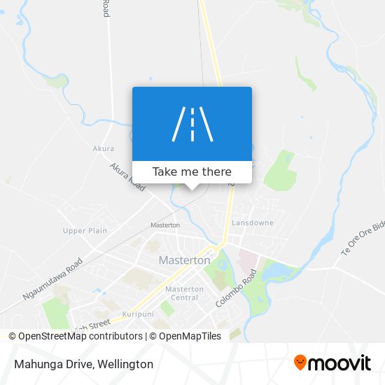 Mahunga Drive map