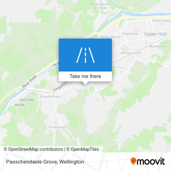 Passchendaele Grove map