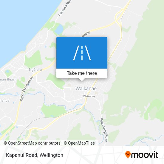 Kapanui Road map