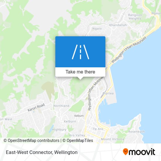 East-West Connector map