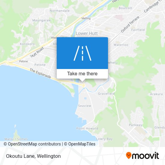 Okoutu Lane map