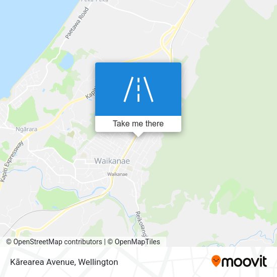 Kārearea Avenue map