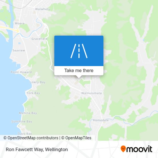 Ron Fawcett Way map