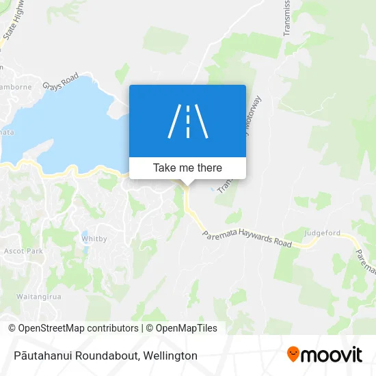 Pāutahanui Roundabout map