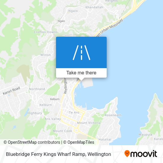Bluebridge Ferry Kings Wharf Ramp map