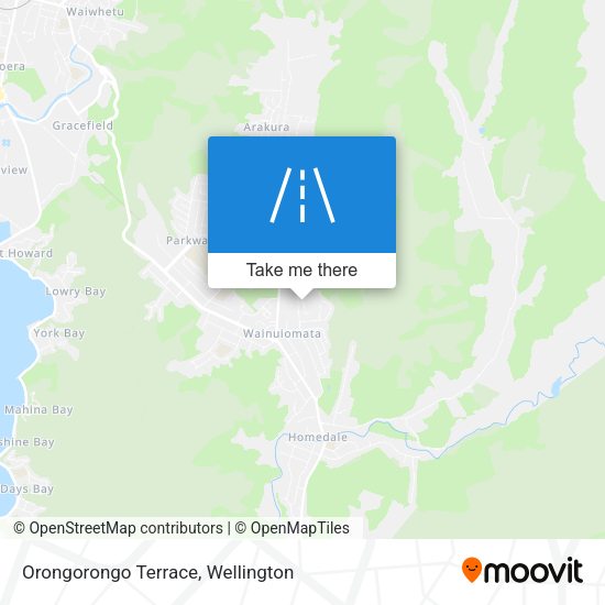 Orongorongo Terrace map