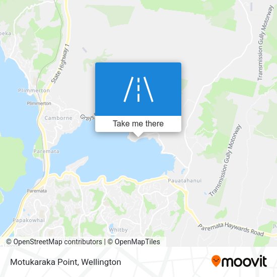 Motukaraka Point map