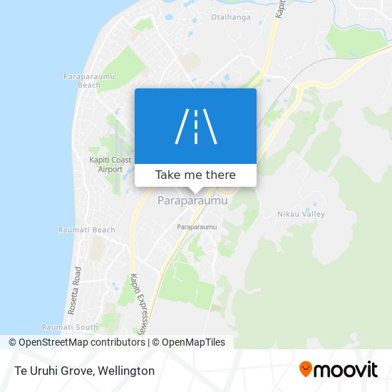 Te Uruhi Grove map