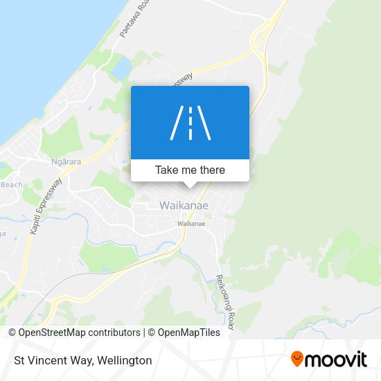 St Vincent Way map