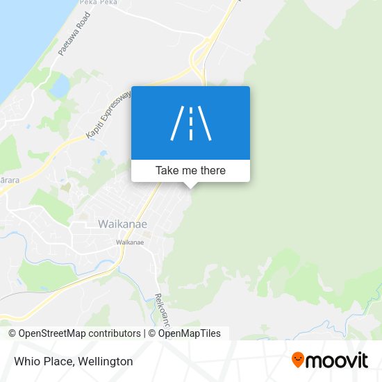 Whio Place map