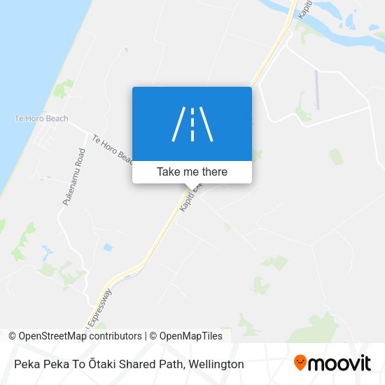 Peka Peka To Ōtaki Shared Path map