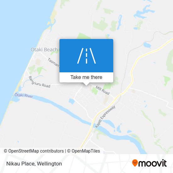 Nikau Place map