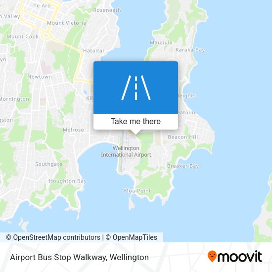 Airport Bus Stop Walkway map
