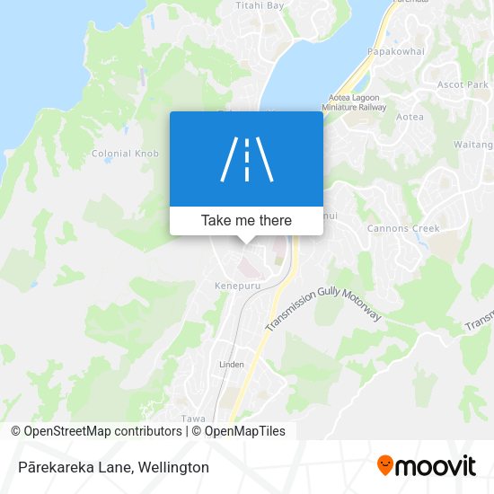 Pārekareka Lane map