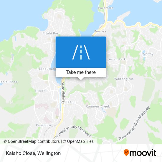 Kaiaho Close map