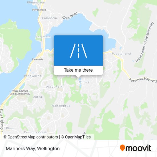 Mariners Way map
