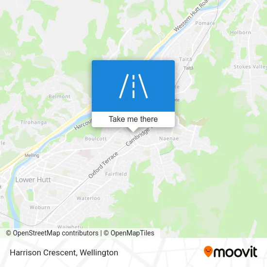 Harrison Crescent map