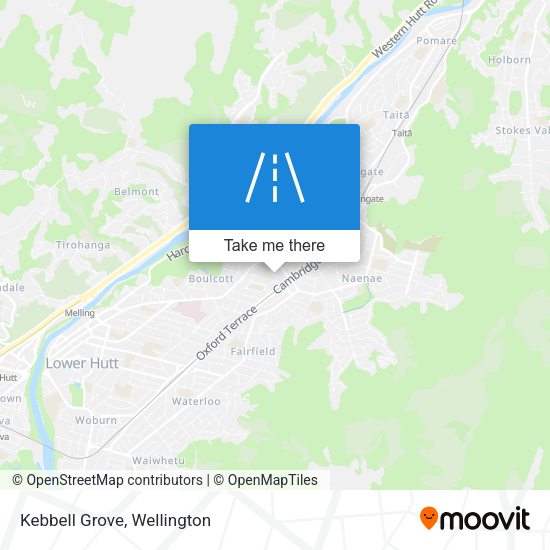 Kebbell Grove map