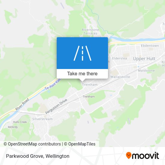Parkwood Grove map