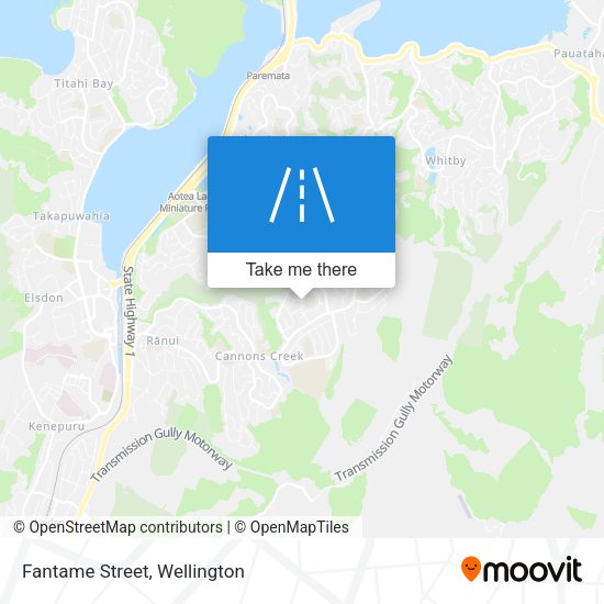 Fantame Street map