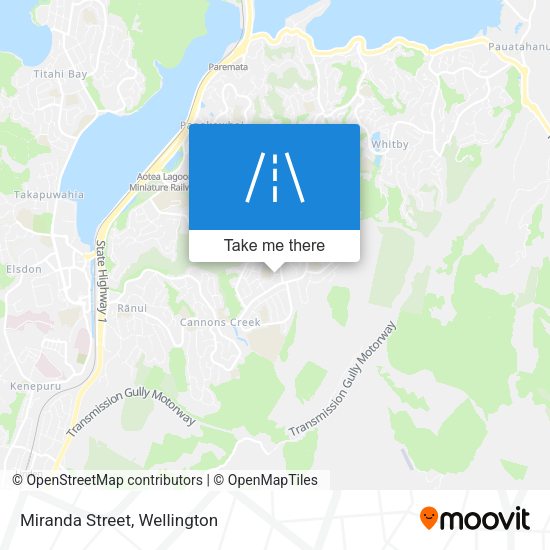 Miranda Street map