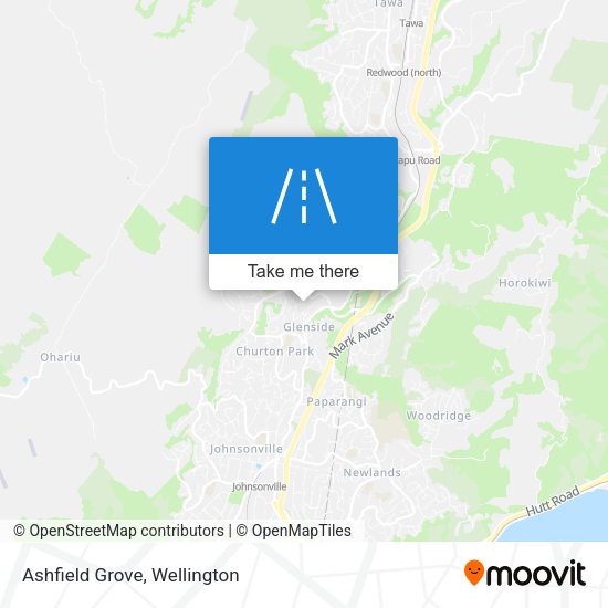 Ashfield Grove map