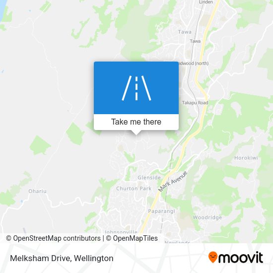 Melksham Drive map