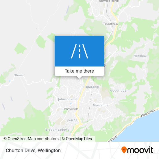 Churton Drive map