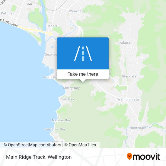 Main Ridge Track map