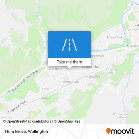Huia Grove map