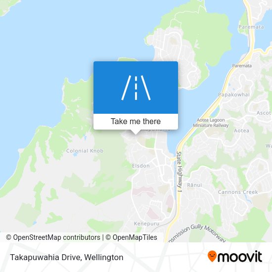 Takapuwahia Drive map
