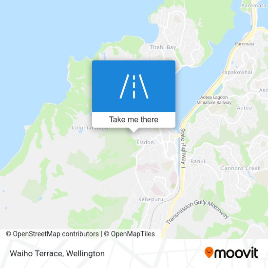 Waiho Terrace map