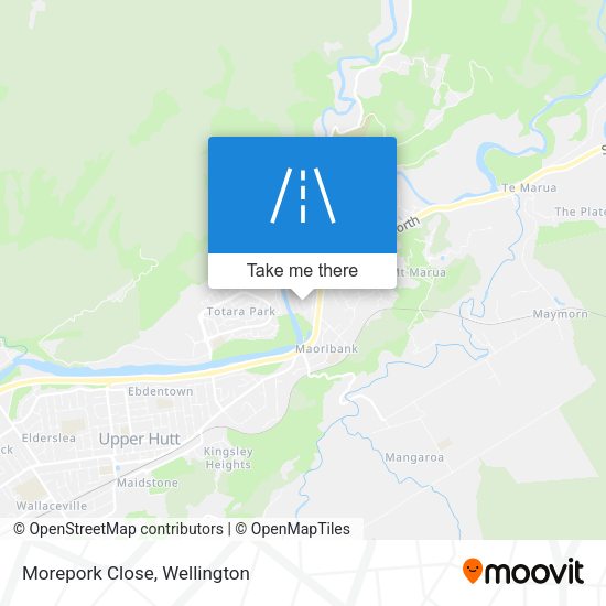 Morepork Close map