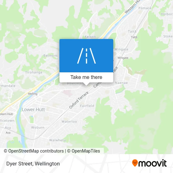Dyer Street map