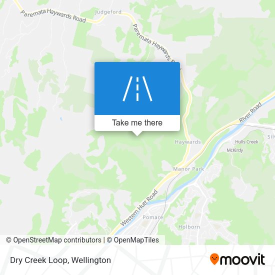 Dry Creek Loop map