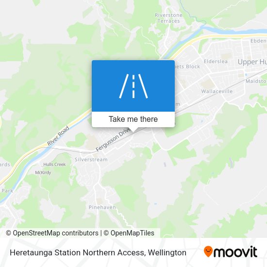 Heretaunga Station Northern Access map