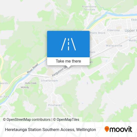 Heretaunga Station Southern Access map