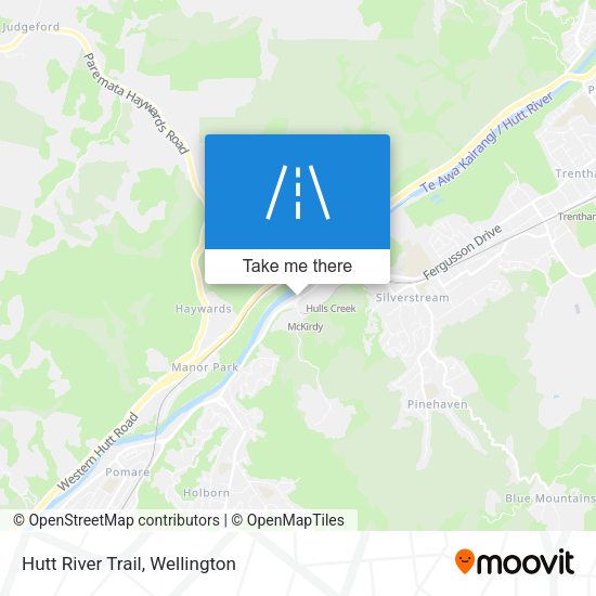 Hutt River Trail map