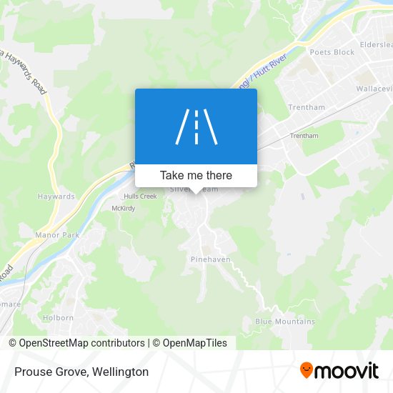 Prouse Grove map
