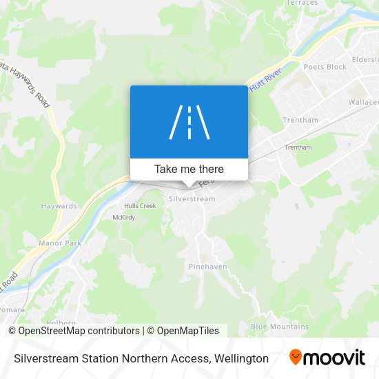 Silverstream Station Northern Access map