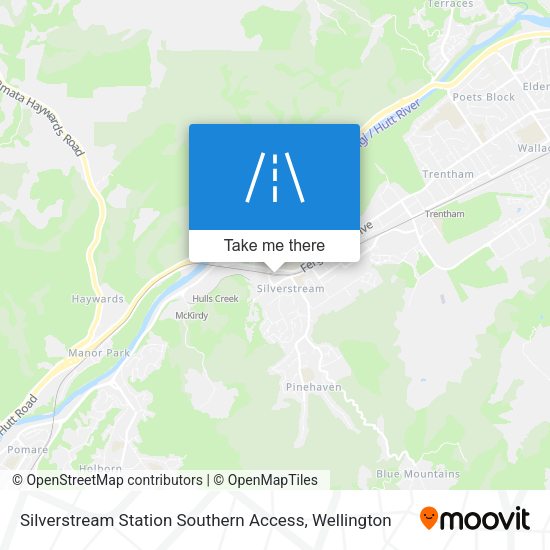 Silverstream Station Southern Access map
