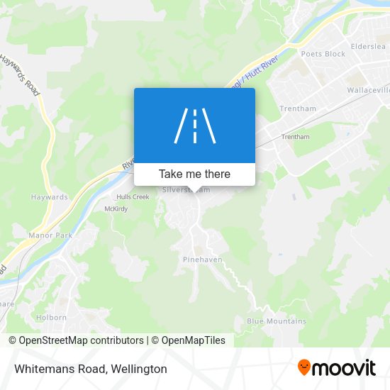 Whitemans Road map