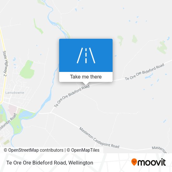 Te Ore Ore Bideford Road map