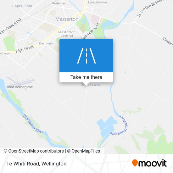 Te Whiti Road map