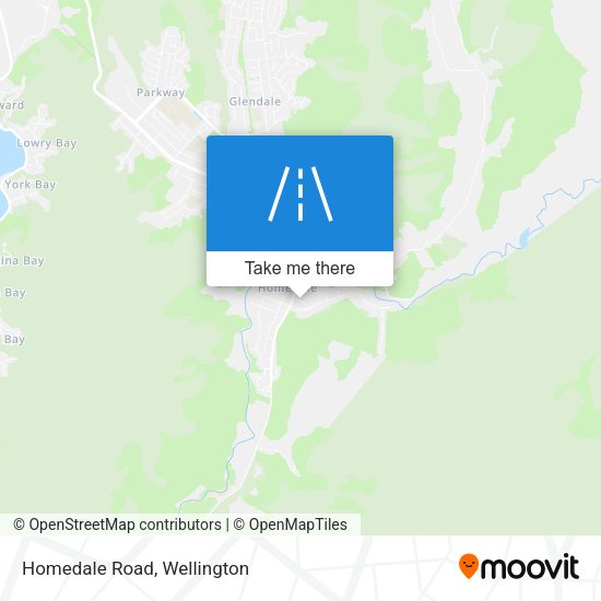 Homedale Road map