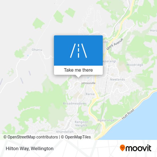 Hilton Way map
