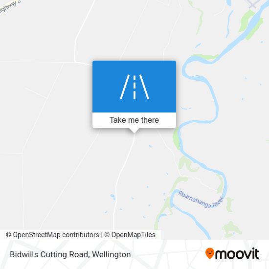 Bidwills Cutting Road map